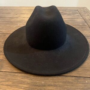 Stylish Black Wide-Brim Hat By Ecote